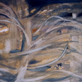 Breath (2000), tempera on paper, 34"x24"