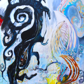 Eternal Beginning (2019), Acrylic on Canvas, 48"x76"