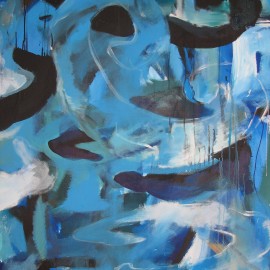 Reflection (2006), acrylic on canvas, 48"x75"