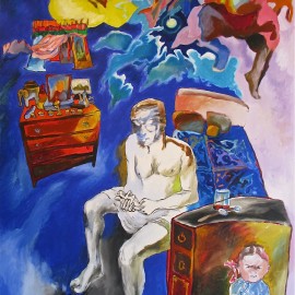 Angel (2011), acrylic on canvas, 48"x76"