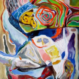 Dream Catcher (2013), acrylic on canvas, 48"x76"