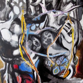 Forum (2013), acrylic on canvas, 48"x76"