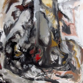 Untitled (2013), acrylic on canvas, 40"x42"