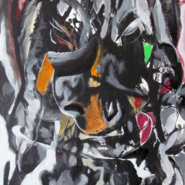 Dream Catcher (2013), acrylic on canvas, 48"x76"