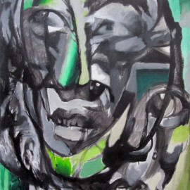 Transformers (2012), acrylic on canvas, 48"x76"