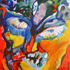 Desire Universe (2011), acrylic on canvas, 32"x58"