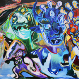 The Ghost Dance (2018), Acrylic on Canvas, 48"x 76"