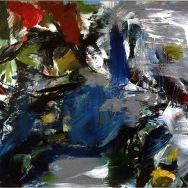 Predator (2005), acrylic on canvas, 75"x48"