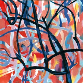Eight of Happiness (2002), acrylic on board, 48"x48"