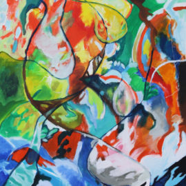 Prayer Flag (2010), acrylic on canvas, 35.5"x45.5"