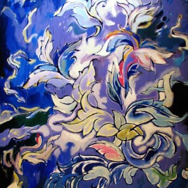 Within Infinite (2008), acrylic on canvas, 48"x75"