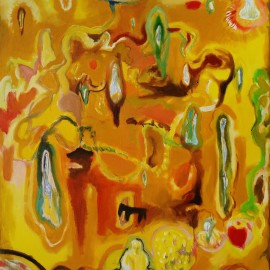 Ascending (2014), acrylic on canvas, 40.5"x56"