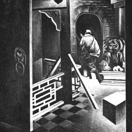 Secret (1987), graphite on paper, 40"x28.8"