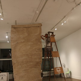 Relics of Mongolia Exhibition installation/opening reception