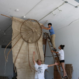 Relics of Mongolia Exhibition installation/opening reception