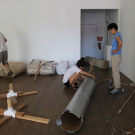 Relics of Mongolia Exhibition installation/opening reception