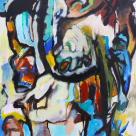 Dividers (2014), acrylic on canvas, 35.5"x45.5"
