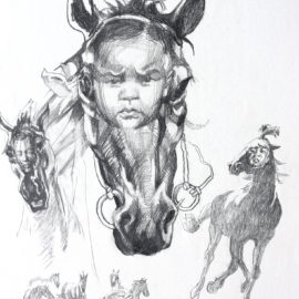 Whole Union (2016), pencil on paper, 19"x25"