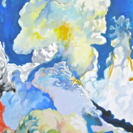 Cloud Rider (2010), acrylic on canvas, 48"x75"