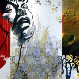 Swallowed Tear (2005), acrylic on canvas, 144"x222"
