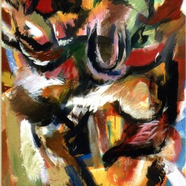 Yellow Painting (2007), acrylic on canvas, 48"x75"