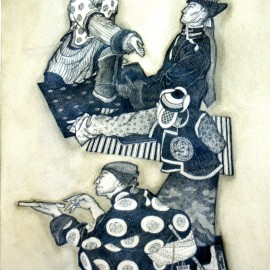Shooter on Ice (1986), graphite on paper, 24.4"x36"