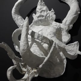 Yama's Shadow (2018), Paper Mache, 39"x28"x18"