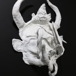 Yama's Shadow (2018), Paper Mache, 39"x28"x18"